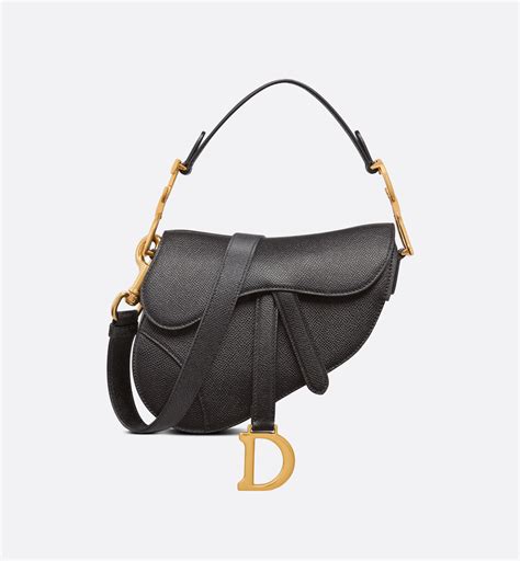 christian dior black saddle bag with strap|Dior saddle pouch with strap.